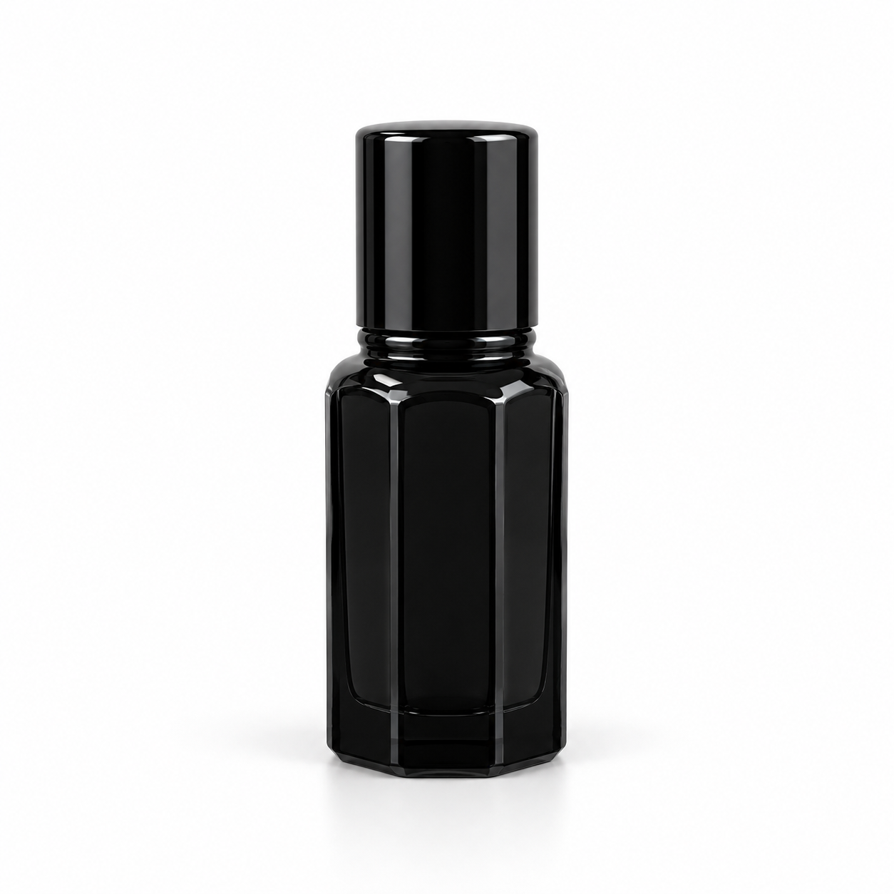 12ml plain black glass roller oil bottle with black cap – Phase Aromatics wholesale UK